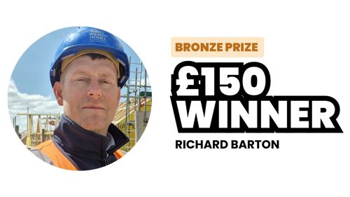 Richard our Bronze £150 winner