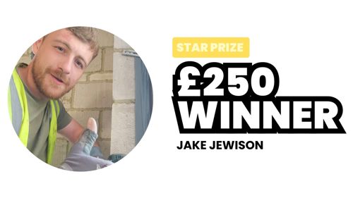 Jake our £250 March Star Prize winner